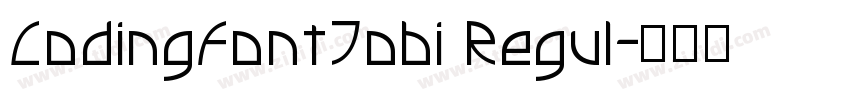 CodingFontTobi Regul字体转换